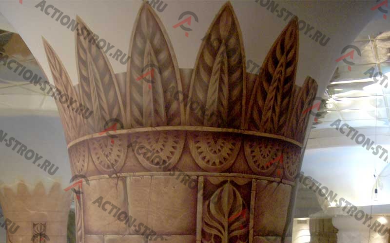 Реконструкция казино «Шамбала», конструкции из гипсокартона, скульптурные работы, художественная роспись